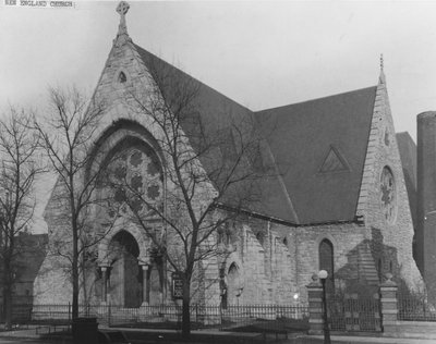 New England Church, 19 W. Delaware Place, Chicago, c.1870 by American Photographer